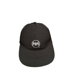Bacardi Rum Baseball Cap Black Adjustable Hat Embroidered Bat Logo Promo Mens